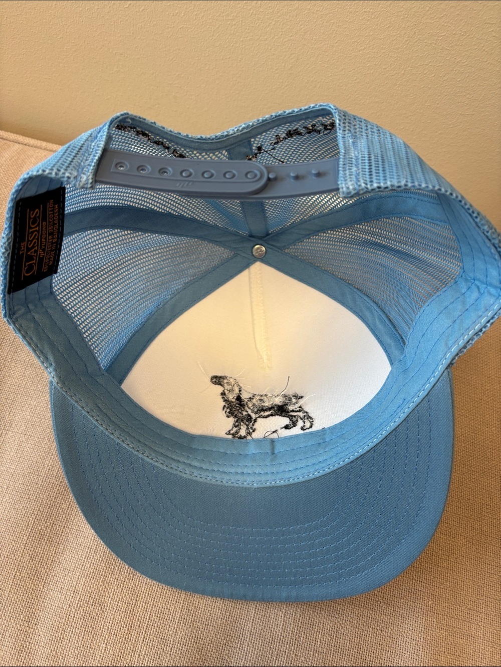 Ellis Motel Blue & White Dog Trucker Hat - Picture 3 of 5